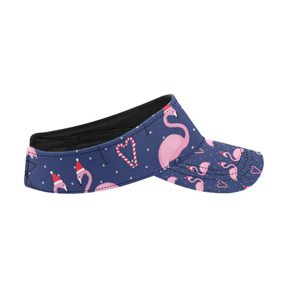Flamingo Christmas Unisex Sun Visor