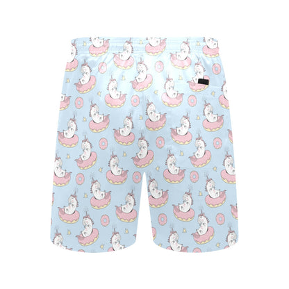 Unicorn Print Design LKS303 Men's Swim Trunks Beach Shorts