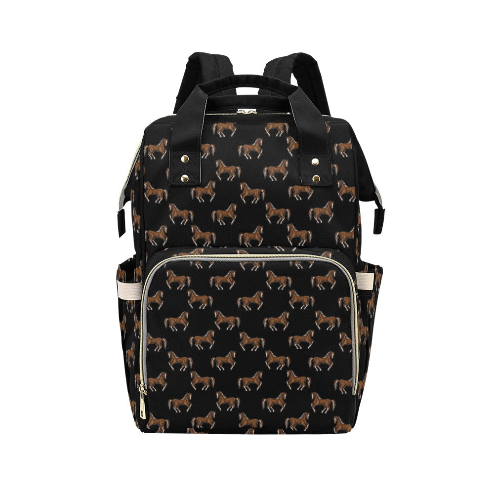 Horse Print Design LKS3010 Diaper Bag Backpack