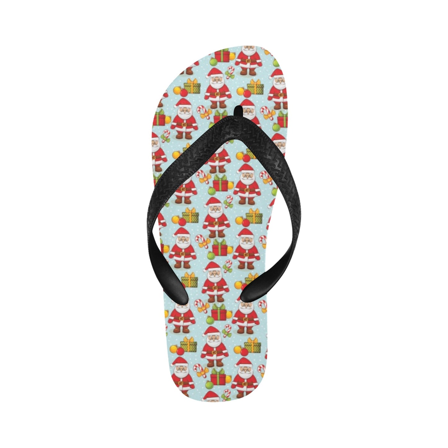 Santa Christmas Themed Print Design LKS303 Flip Flops