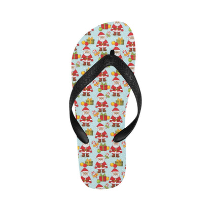 Santa Christmas Themed Print Design LKS303 Flip Flops