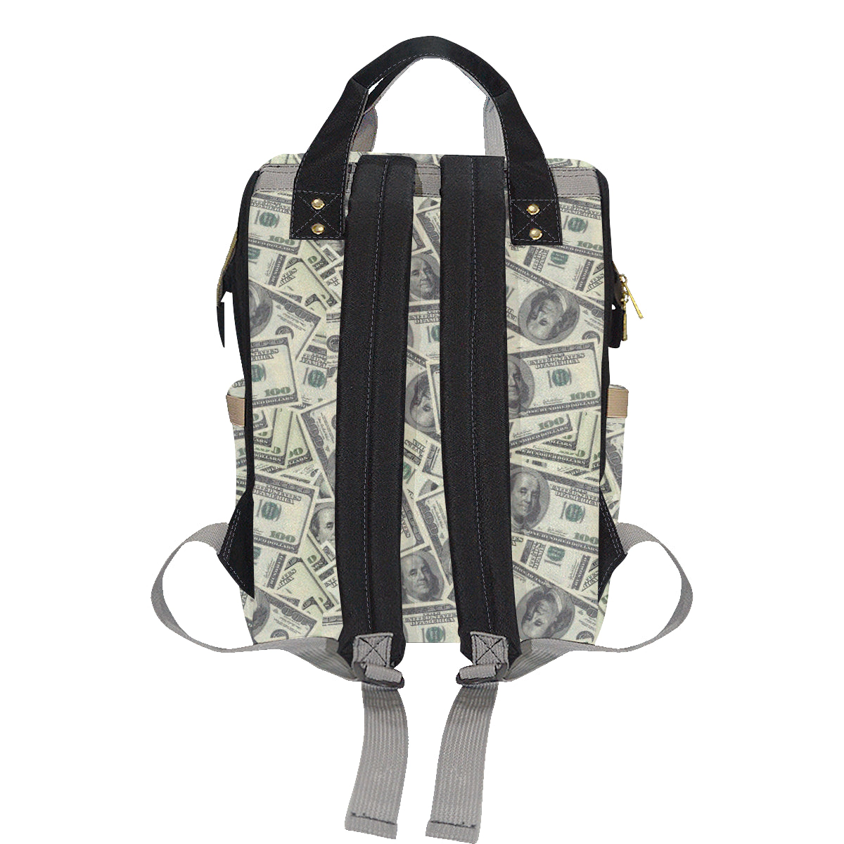 Dollar Pattern Print Design DO02 Diaper Bag Backpack