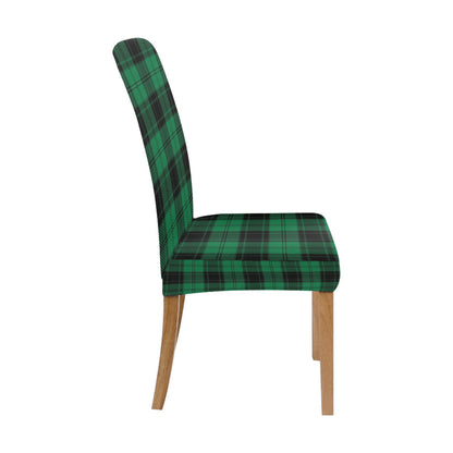 Tartan Green Print Design LKS302 Dining Chair Slipcover