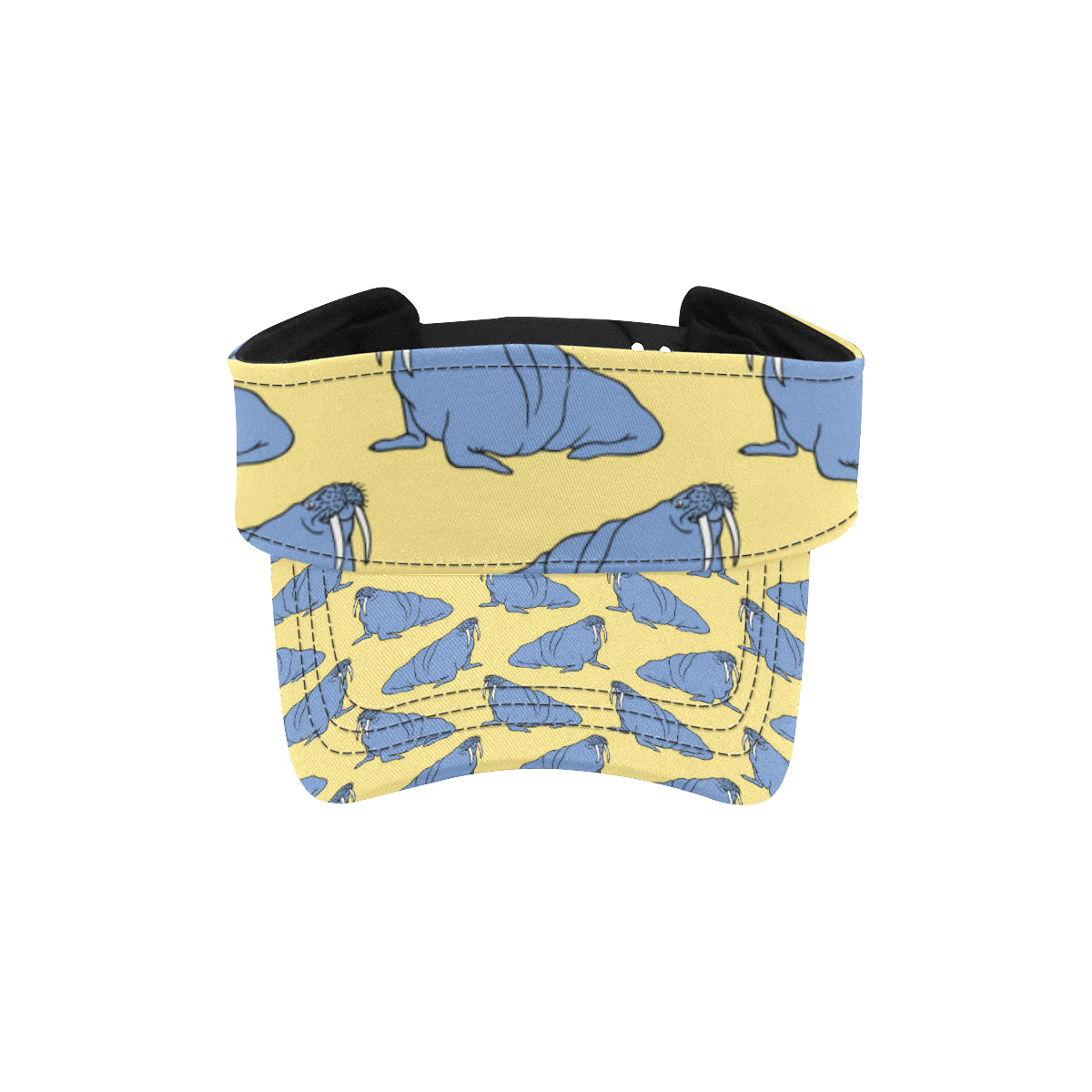 Walrus Pattern Print Design 02 Unisex Sun Visor