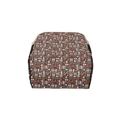 Skeleton Pattern Print Diaper Bag Backpack