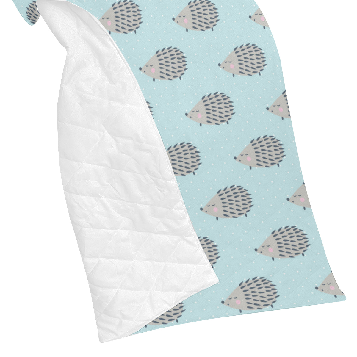 Hedgehog Pattern Print Design 02 Premium Quilt