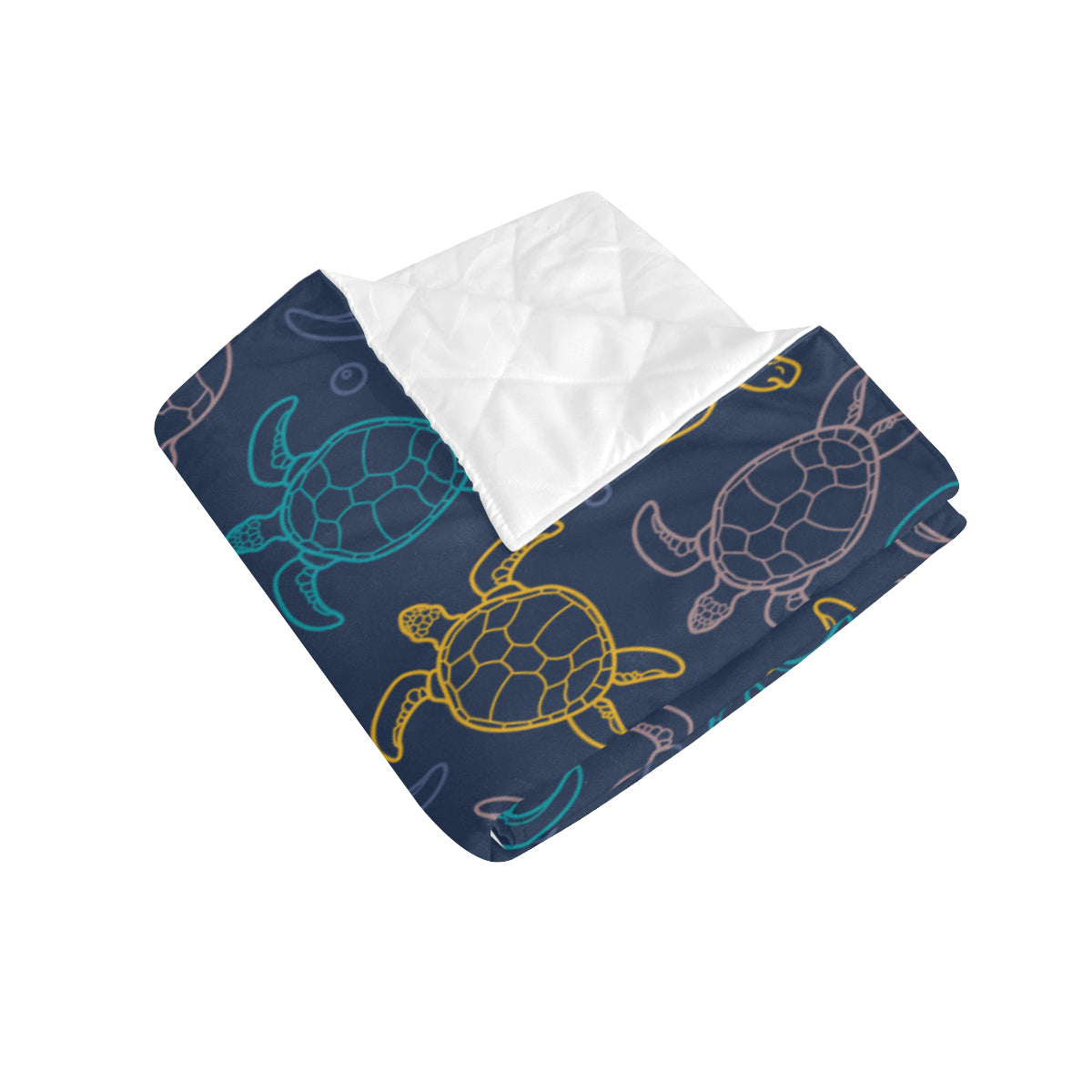 Sea Turtle Baby Print Premium Quilt