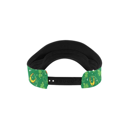 Shamrock With Horse Shoes Print Design LKS305 Unisex Sun Visor