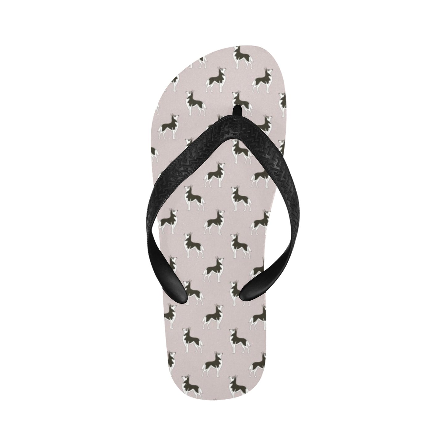Siberian Huskies Print Design LKS301 Flip Flops