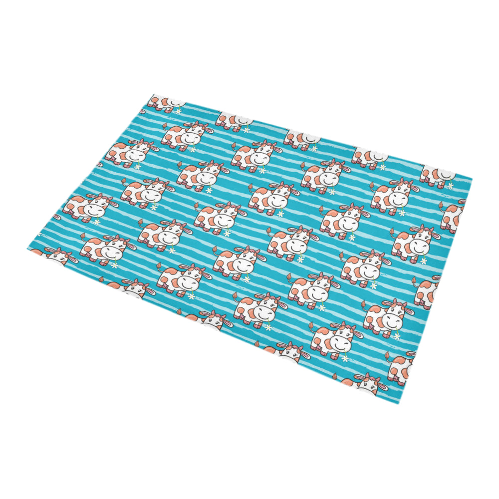 Cow Cute Print Pattern Bath Mat