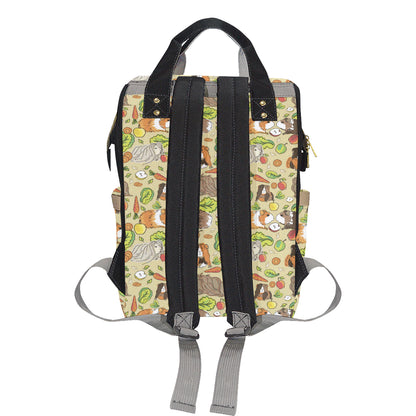 Guinea Pig Pattern Print Design 02 Diaper Bag Backpack