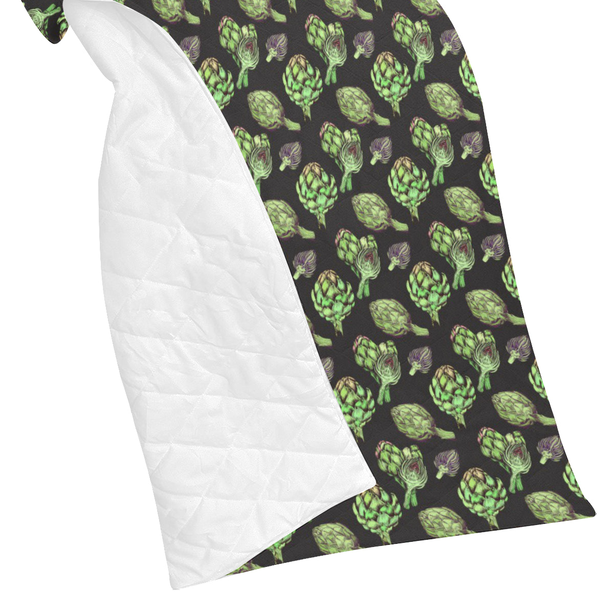 Artichoke Pattern Print Design 02 Premium Quilt