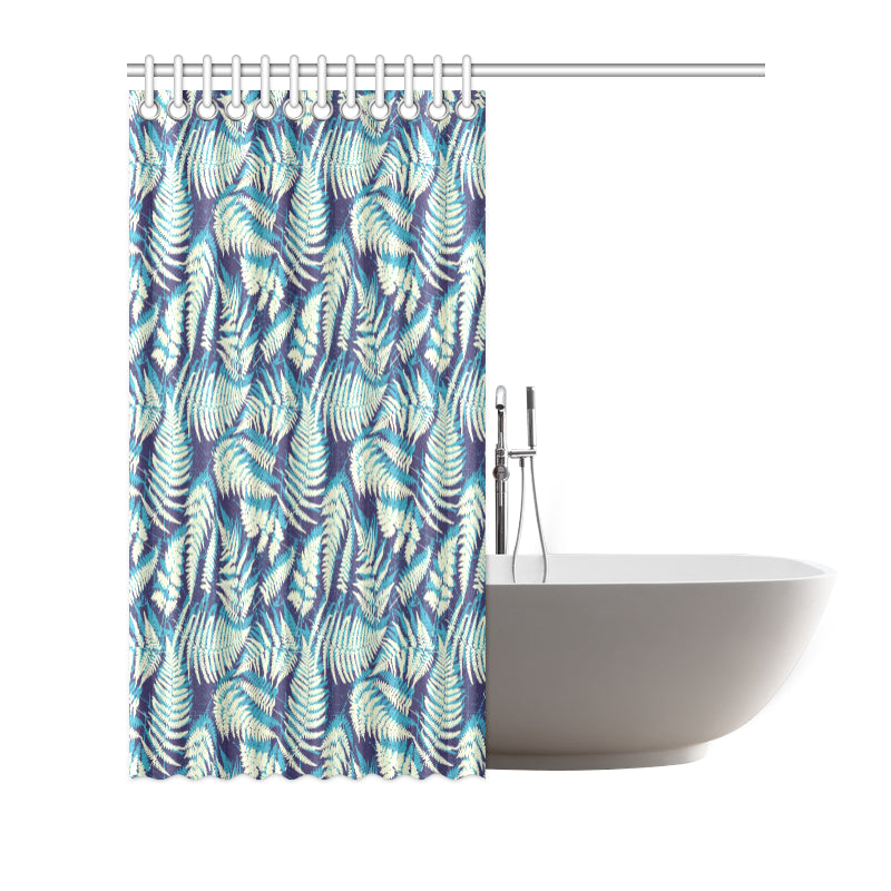 Fern Leave Summer Print Pattern Shower Curtain
