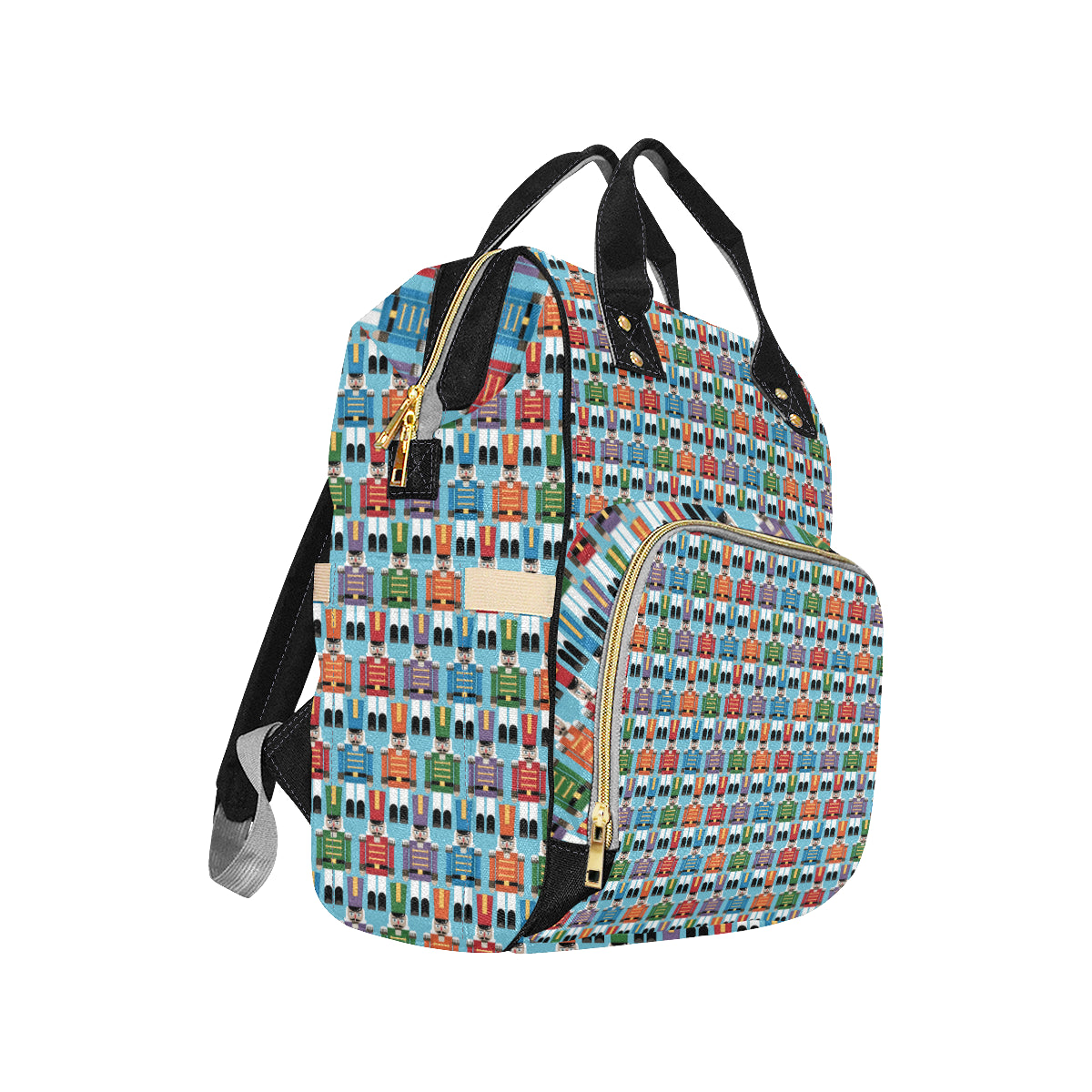 Nutcracker Pattern Print Design A02 Diaper Bag Backpack