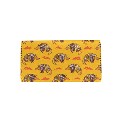 Armadillo Pattern Print Design 03 Women's Trifold Wallet