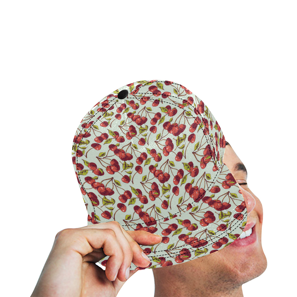 Cherry Hand Draw Snapback Cap