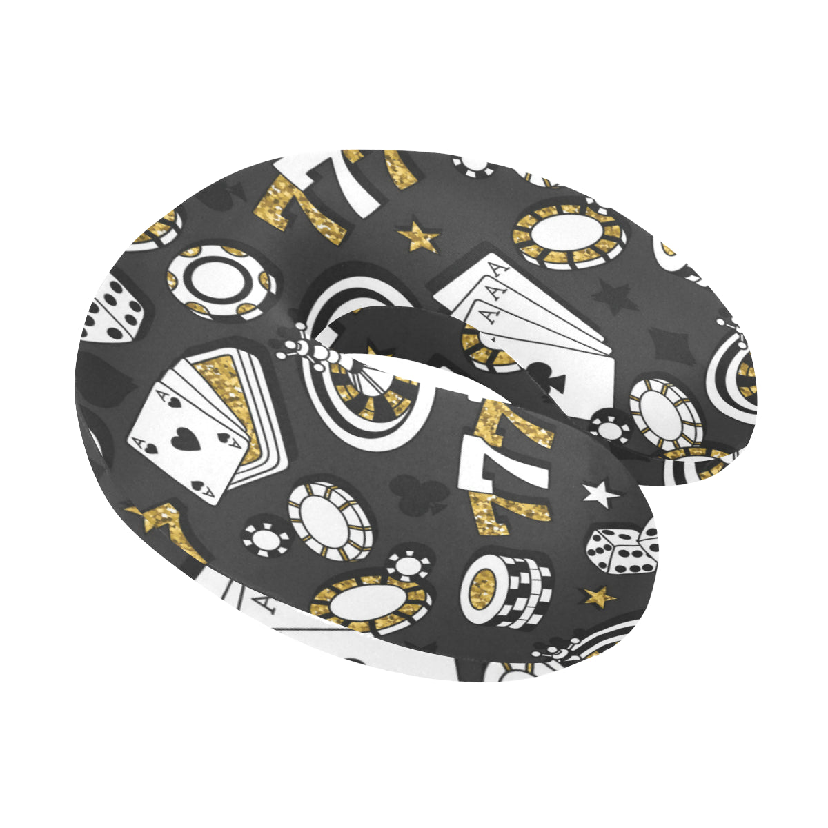 Casino Pattern Print Design 05 U-Shaped Travel Neck Pillow