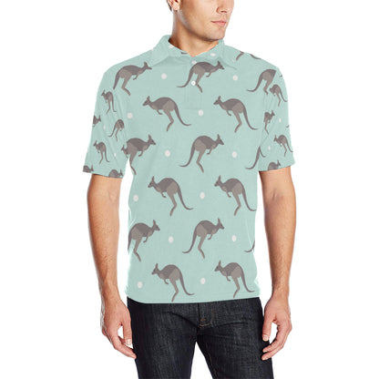 Kangaroos Pattern Print Design 04 Men Polo Shirt