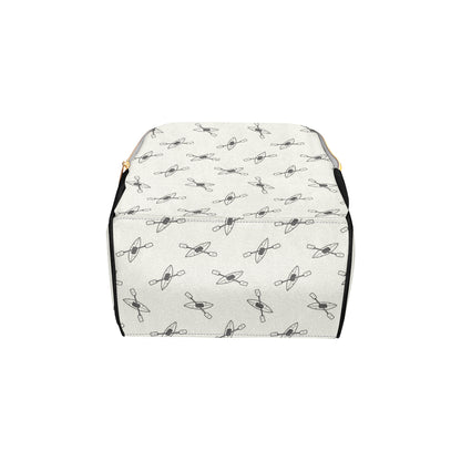 Kayak Pattern Print Design 01 Diaper Bag Backpack