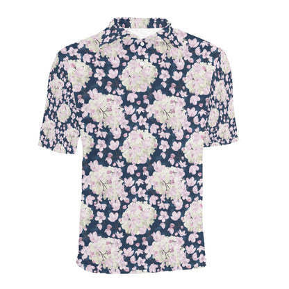 Sakura Print Design LKS305 Men Polo Shirt