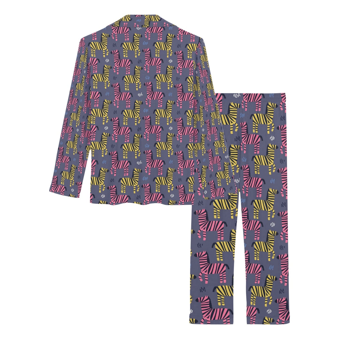 Zebra Print Design LKS303 Women's Long Pajama Set