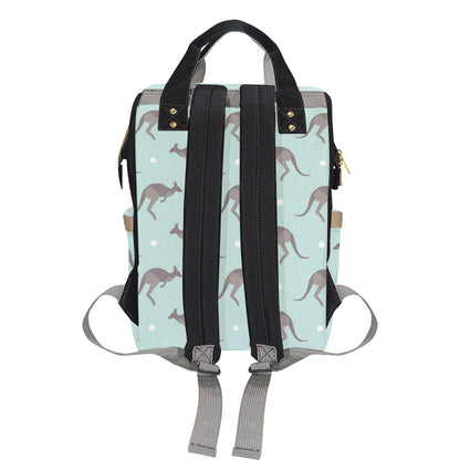 Kangaroos Pattern Print Design 04 Diaper Bag Backpack
