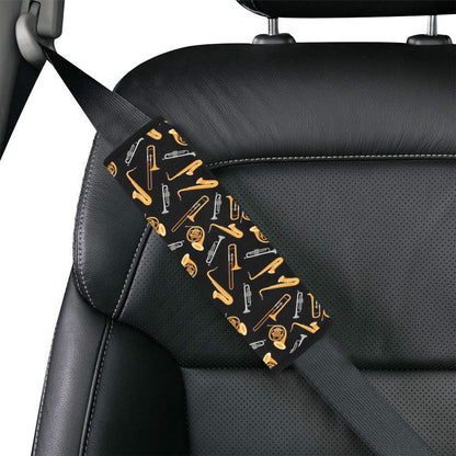 Saxophone Print Design LKS403 Car Seat Belt Cover