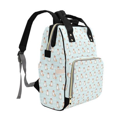 Shiba Inu Print Design LKS3011 Diaper Bag Backpack
