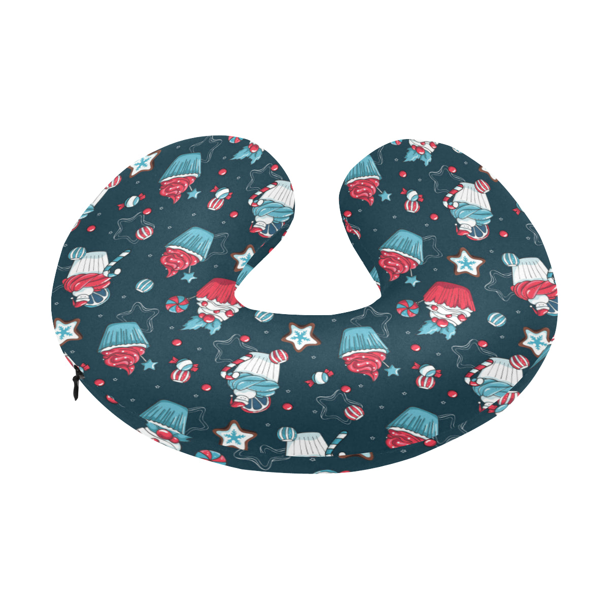 Cupcake Pattern Print Design 03 U-Shaped Travel Neck Pillow