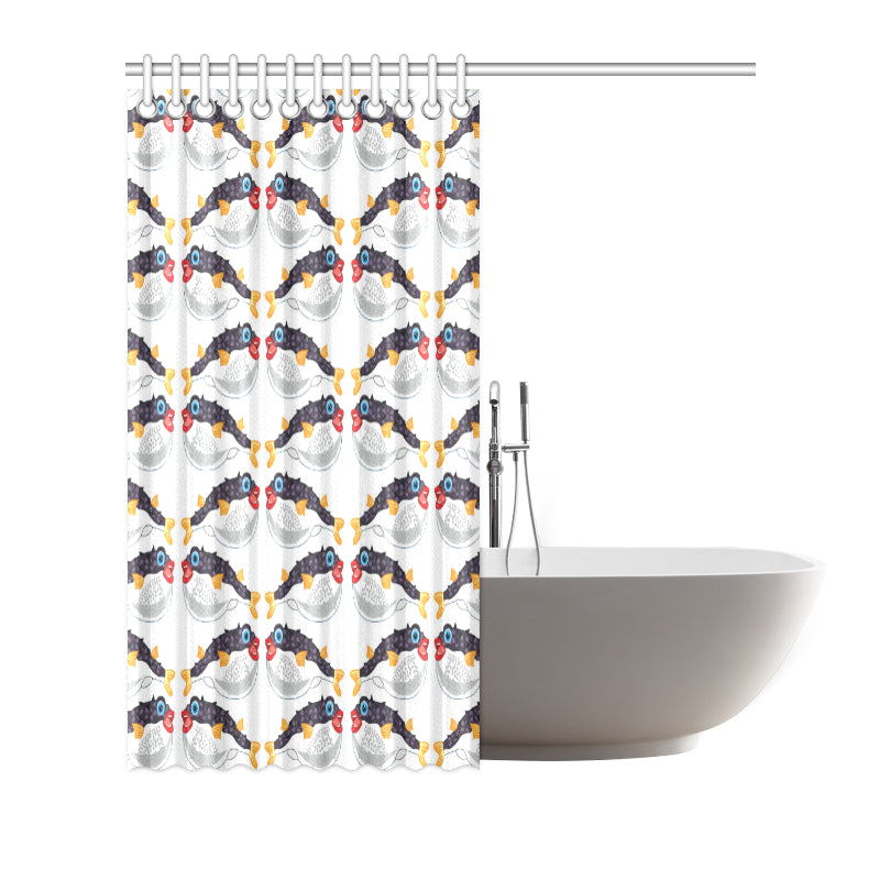Fugu Pattern Print Design 03 Shower Curtain