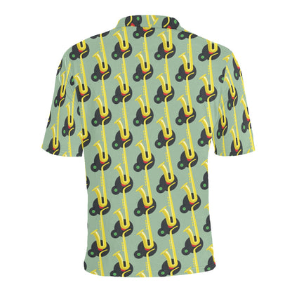 Saxophone Print Design LKS405 Men Polo Shirt