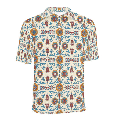 Suzani Print Design LKS301 Men Polo Shirt