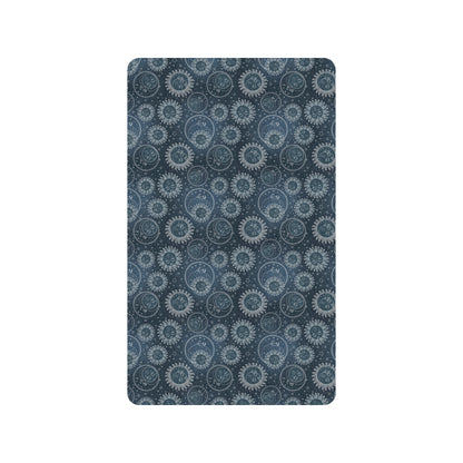 Sun Moon Tattoo Design Themed Print Rubber Doormat