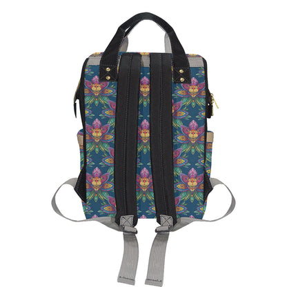 lotus Boho Pattern Print Design LO04 Diaper Bag Backpack