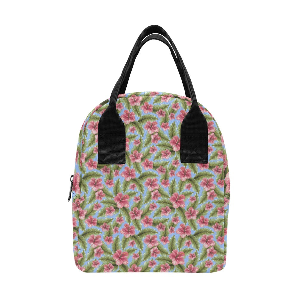 Tropical Flower Print Design LKS301 Insulated Lunch Bag