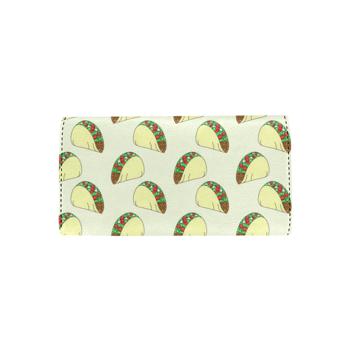 Taco Pattern Print Design TC05 Women's Trifold Wallet