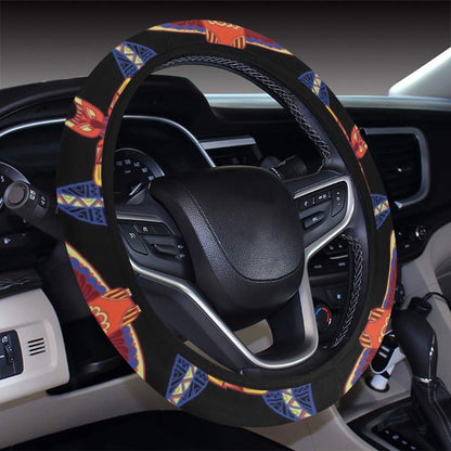 Totem Print Design LKS301 Steering Wheel Cover with Elastic Edge
