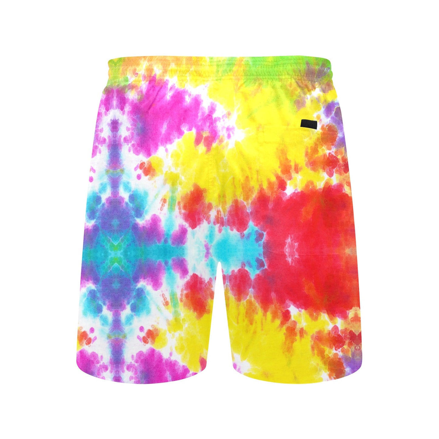 Tie Dye Rainbow Themed Print Men's Swim Trunks Beach Shorts