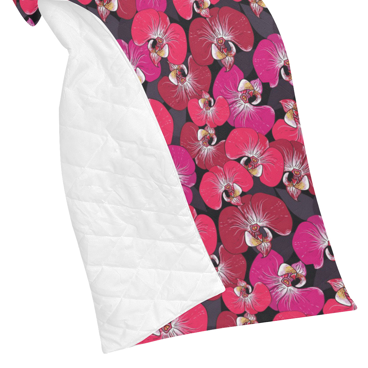Orchid Red Pattern Print Design OR05 Premium Quilt
