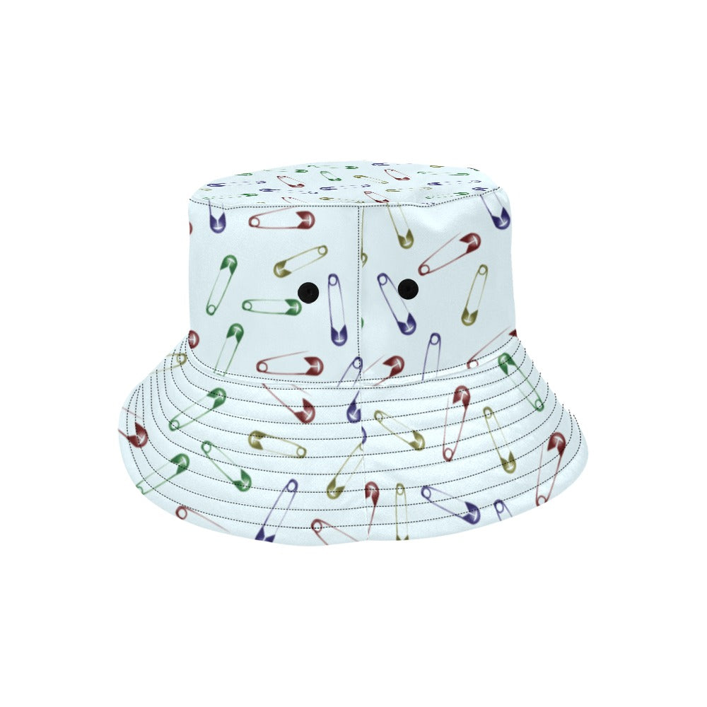 Safety Pin Print Design LKS303 Unisex Bucket Hat