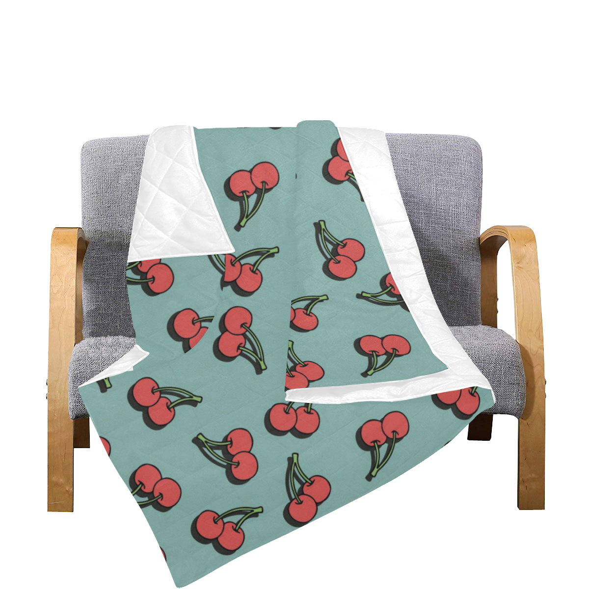 Cherry Pattern Print Design CH03 Premium Quilt