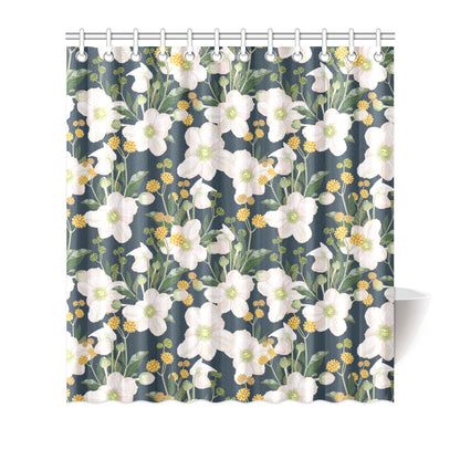 Anemone Pattern Print Design AM04 Shower Curtain