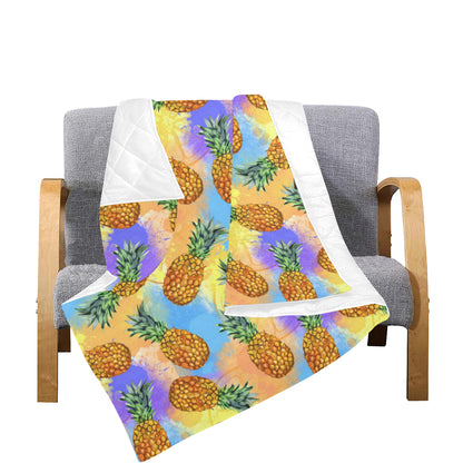 Pineapple Pattern Print Design PP09 Premium Quilt