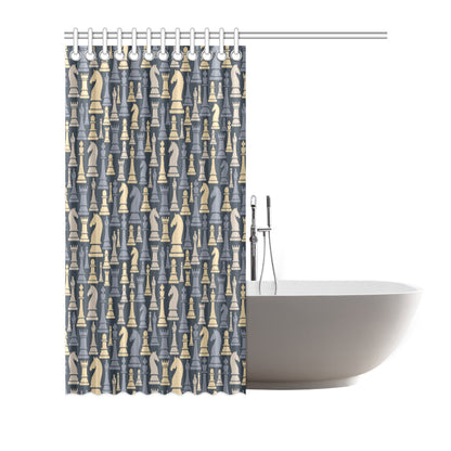 Chess Pattern Print Design 04 Shower Curtain