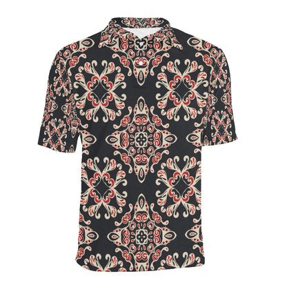 Medallion Pattern Print Design 01 Men Polo Shirt