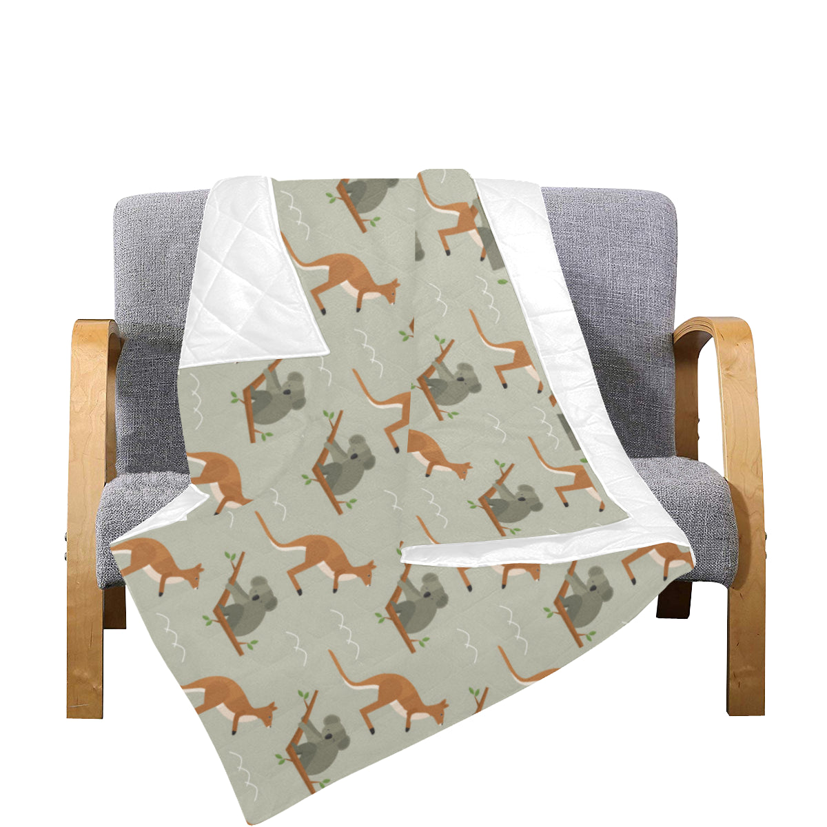 Koala Pattern Print Design 03 Premium Quilt