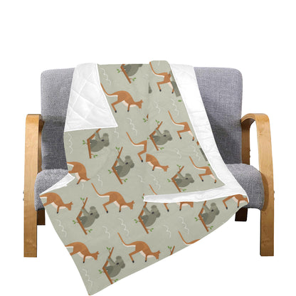 Koala Pattern Print Design 03 Premium Quilt