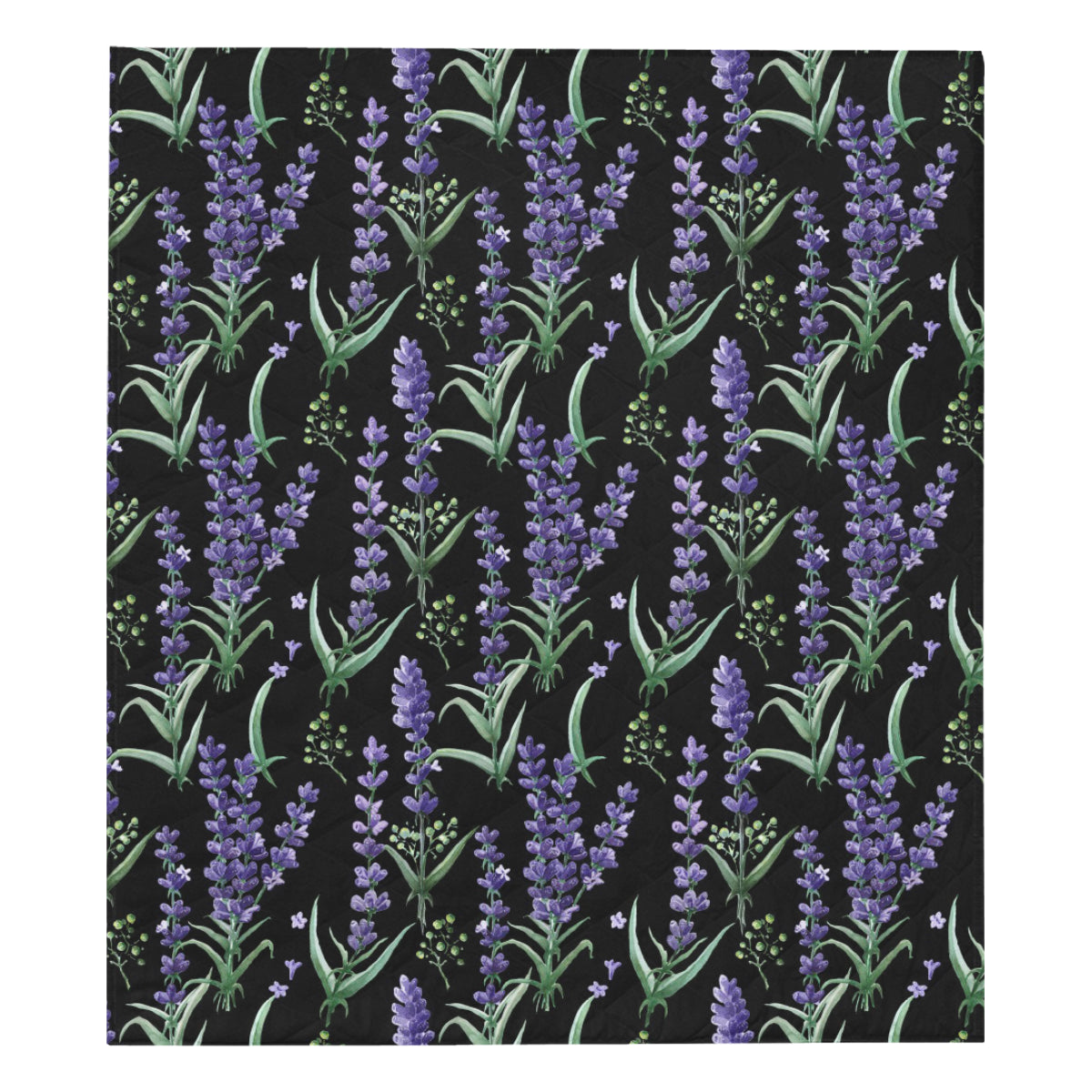 Lavender Pattern Print Design LV01 Premium Quilt