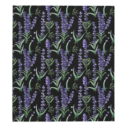 Lavender Pattern Print Design LV01 Premium Quilt