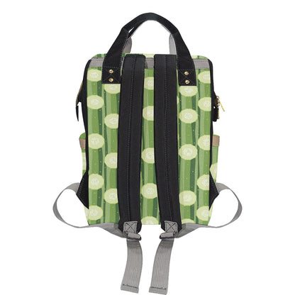 Cucumber Pattern Print Design CC03 Diaper Bag Backpack